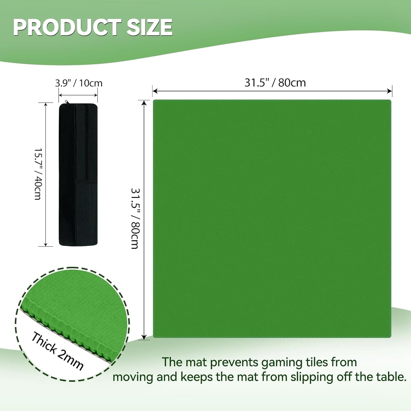 Green Mahjong Mat